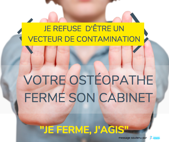 ostéopathe ouvert pendant confinement coronavirus