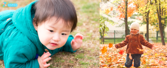 enfant qui tombe et apprend à marcher