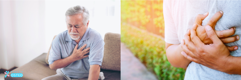 crise cardiaque et douleur au sternum