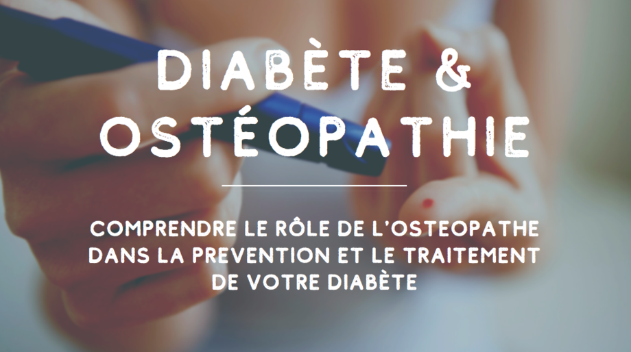 diabete et traitement naturel avec l'ostéopathe