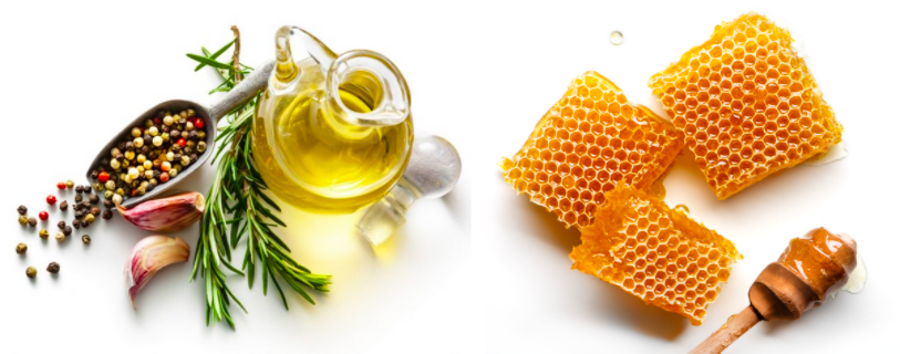 miel huile d'olive ronflements