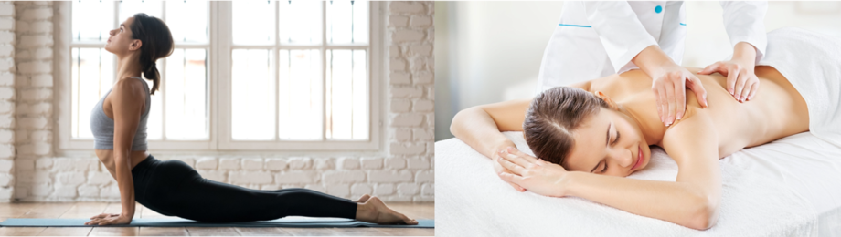 Yoga et massothérapie pour réduire le stress et asthme