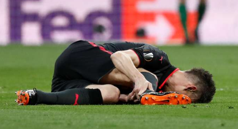 Rupture du tendon d'Achille de Laurent Koscielny
